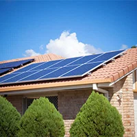 High Quality Solar Panel is installed at a rooftop.